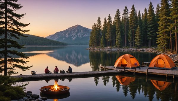 Les avantages de vacances en camping au bord de l'eau
